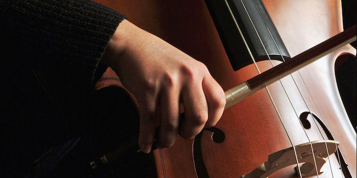 cello recorded in studio